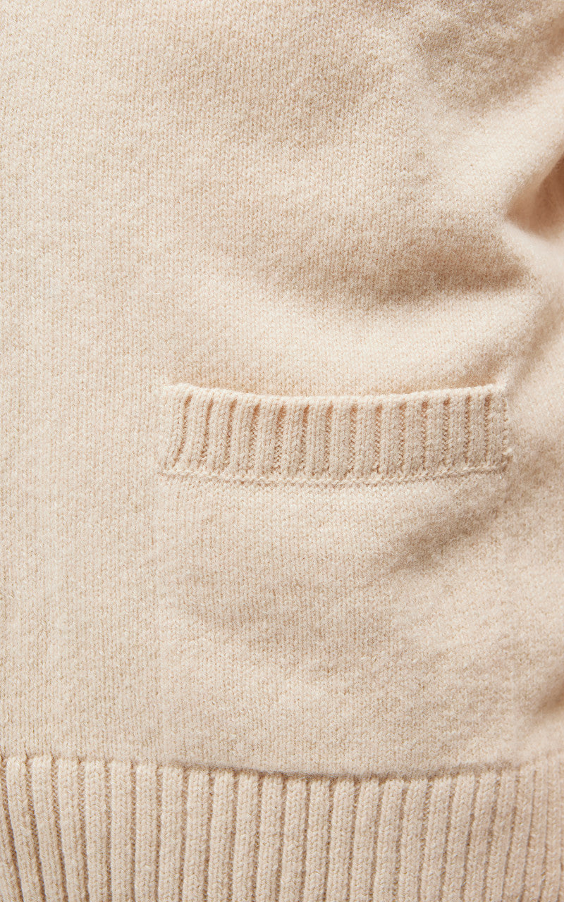 Maison Kitsuné Baby Fox Patch Cosy Cardigan Beige