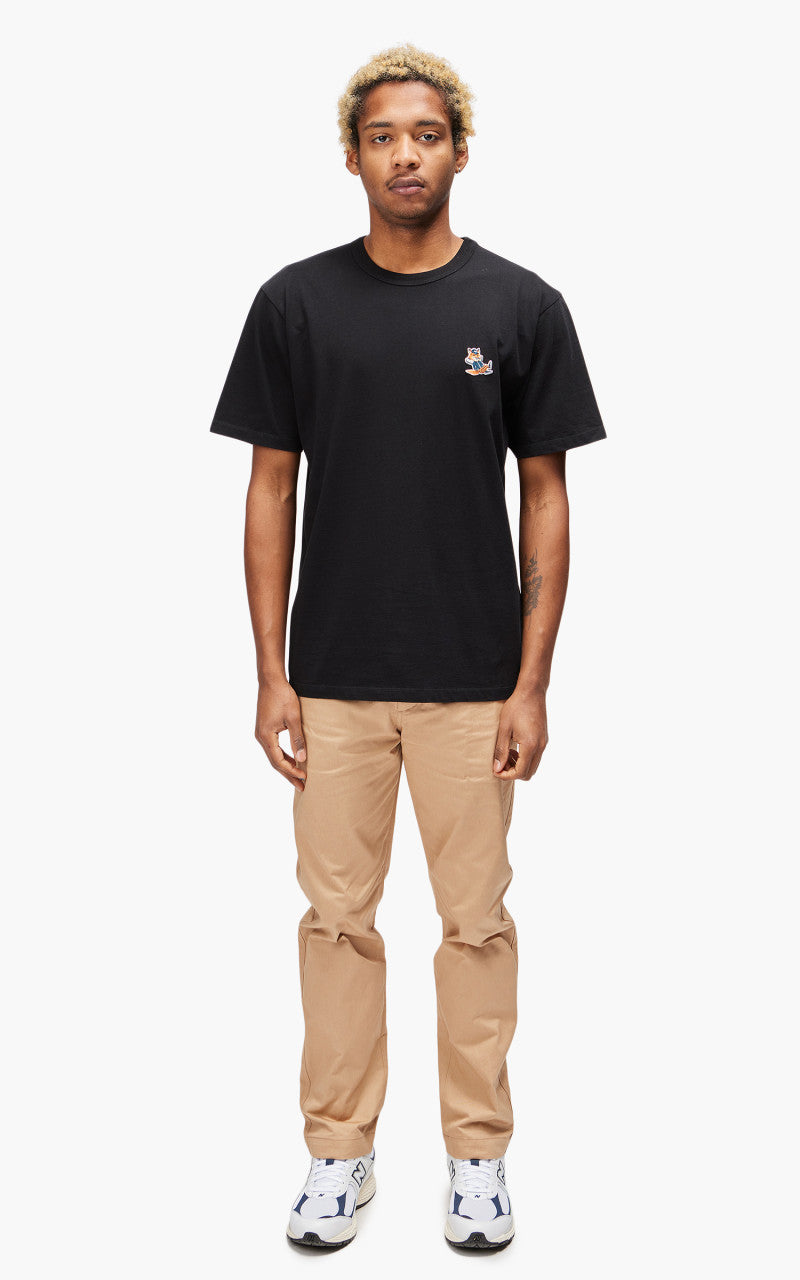 Maison Kitsuné Dressed Fox Patch Classic T-Shirt Black