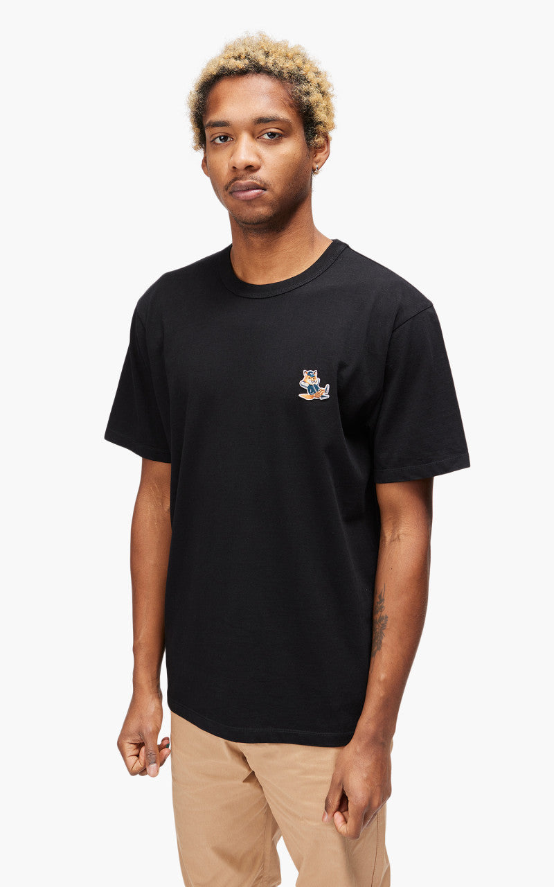 Maison Kitsuné Dressed Fox Patch Classic T-Shirt Black