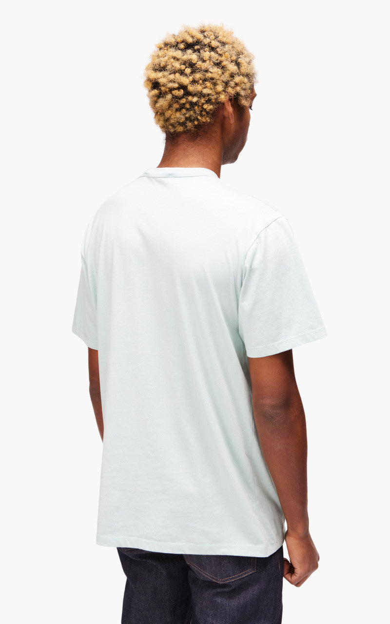 Maison Kitsuné Dressed Fox Patch Classic T-Shirt Blue Haze