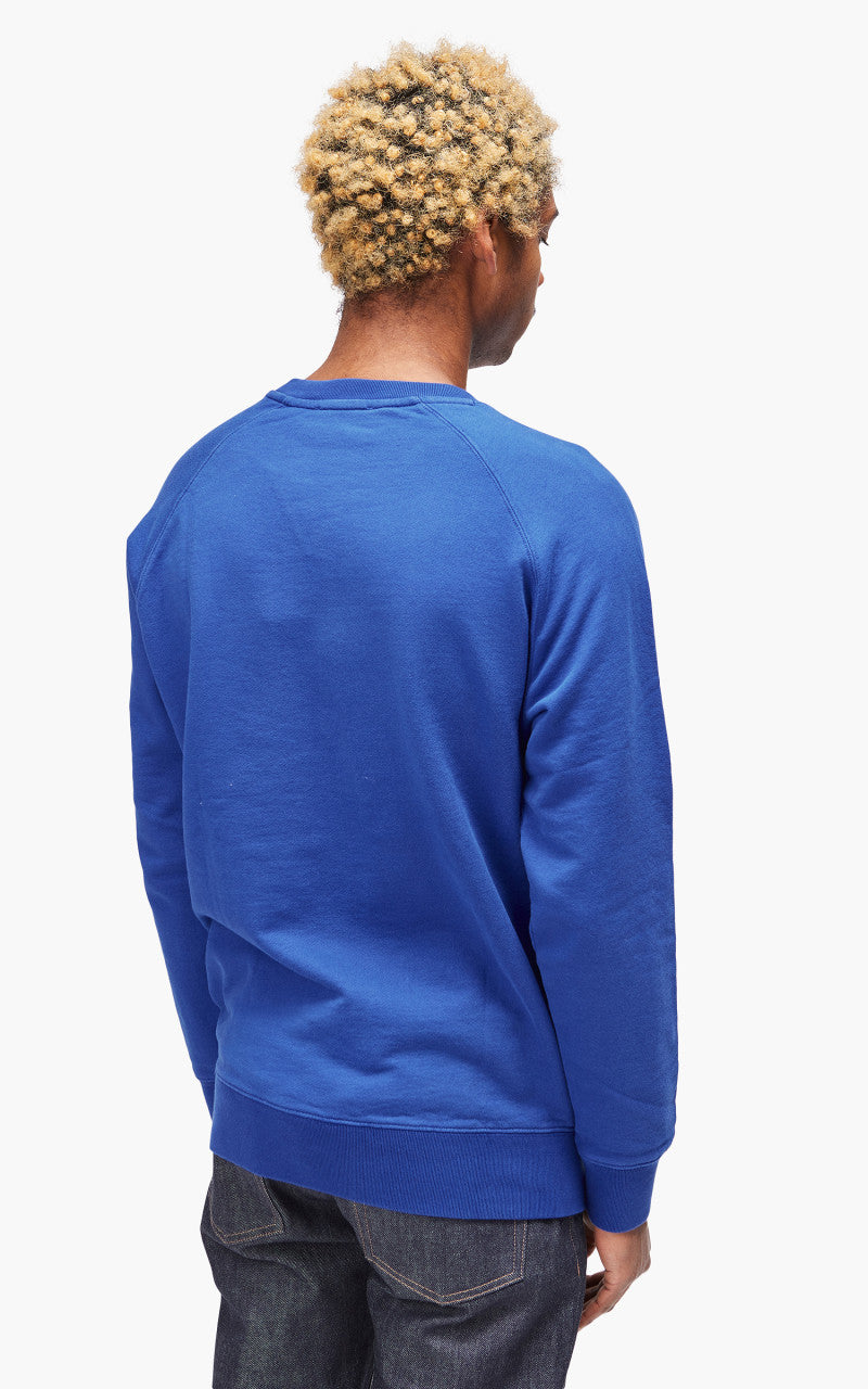 Maison Kitsuné Dressed Fox Patch Classic Sweatshirt Deep Blue
