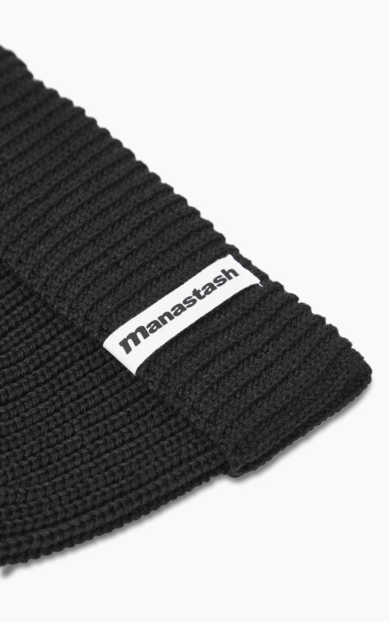 Manastash Cotton Beanie Black