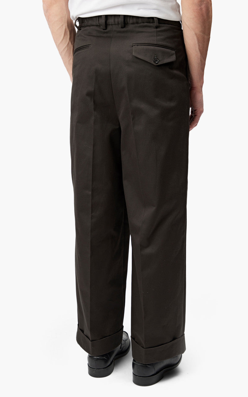 Markaware Pleated Wide Trousers Charcoal