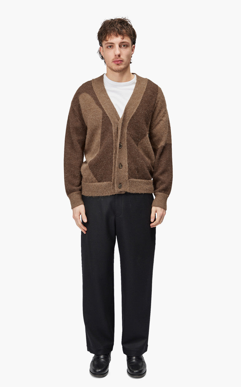 Markaware Alpaca Cardigan Natural Brown