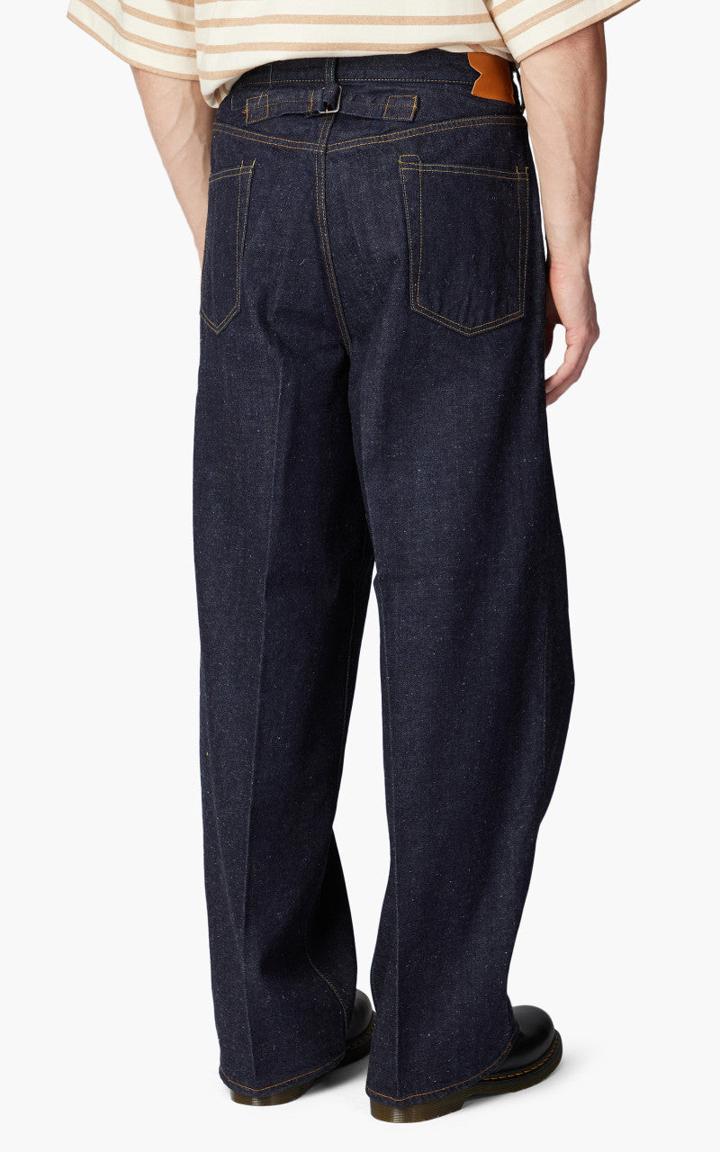 Markaware Pleated Wide Denim Indigo