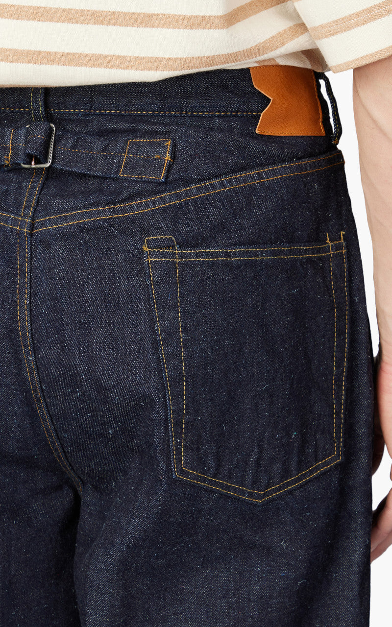 Markaware Pleated Wide Denim Indigo