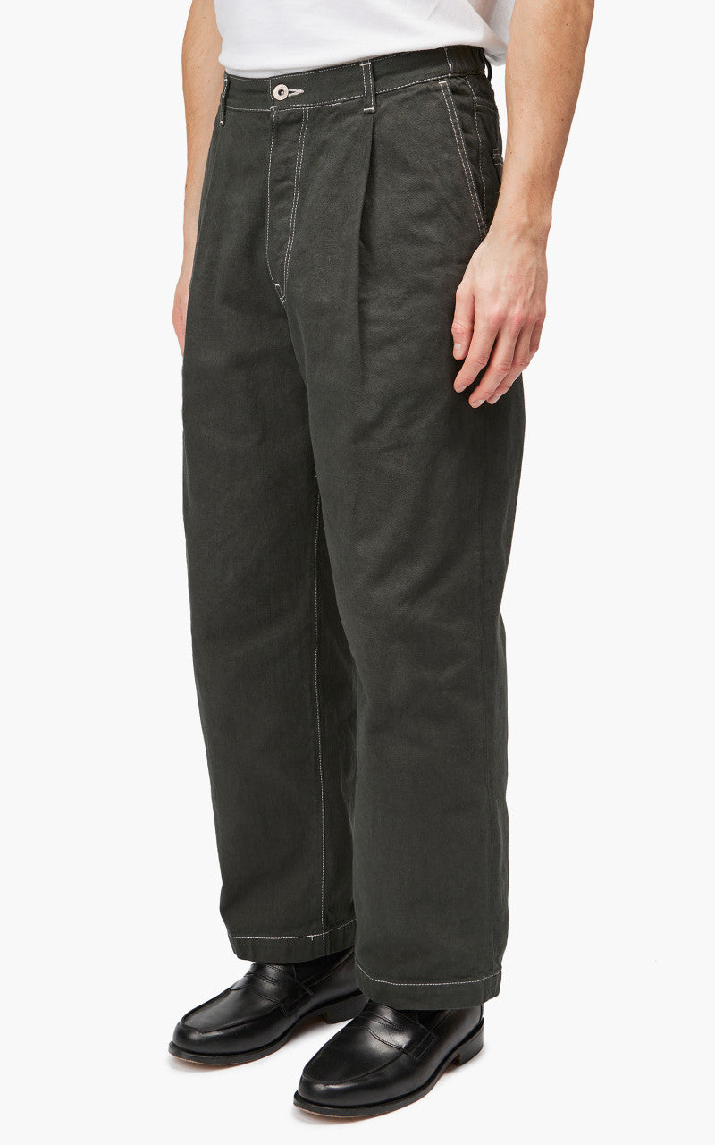 Markaware 'Marka' 1-Tuck Crease Jeans Green
