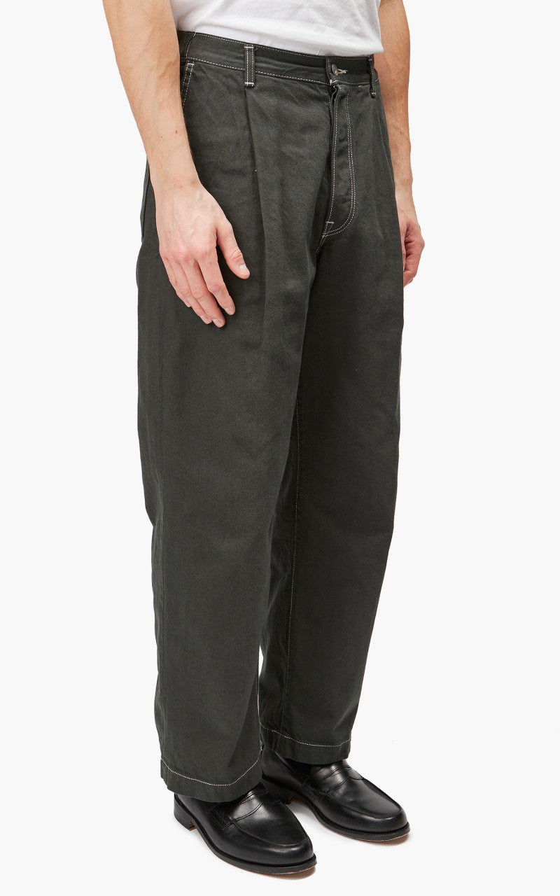 Markaware 'Marka' 1-Tuck Crease Jeans Green