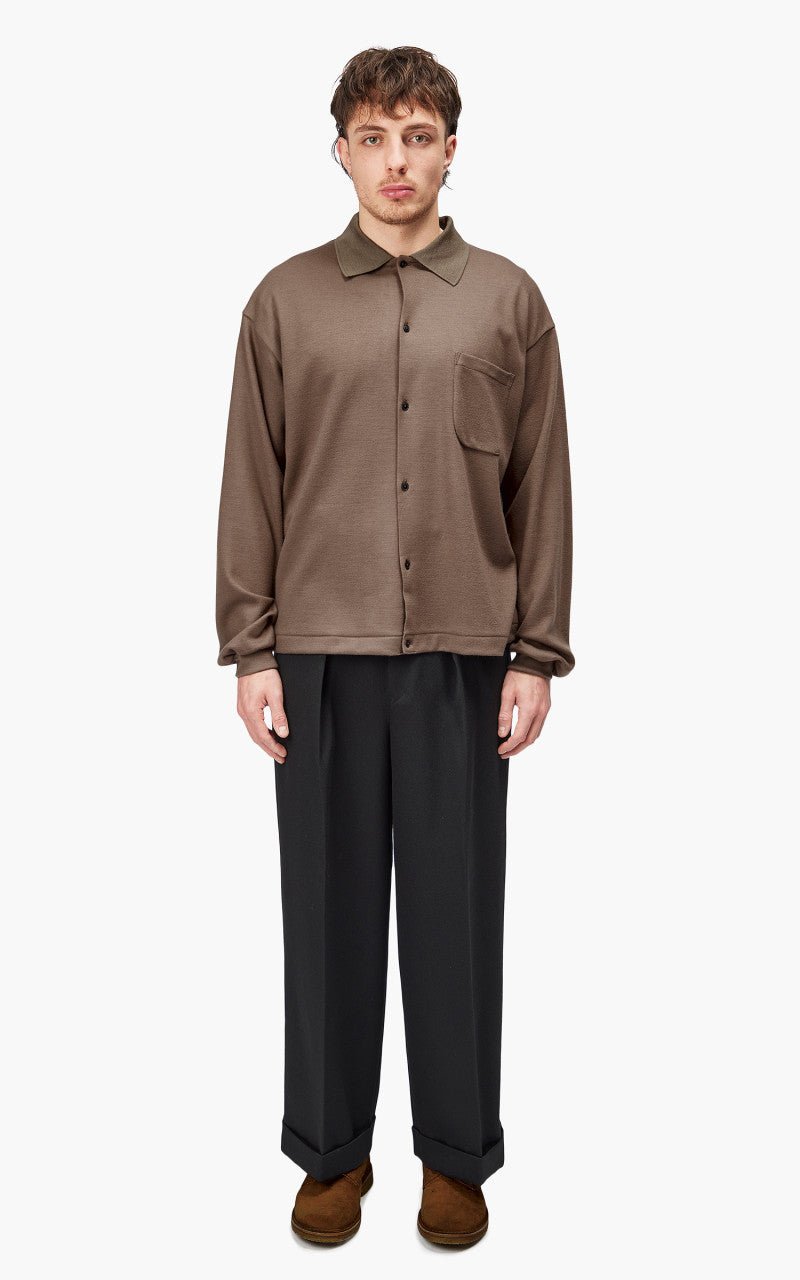 Markaware 'Marka' Polo Cardigan Beige