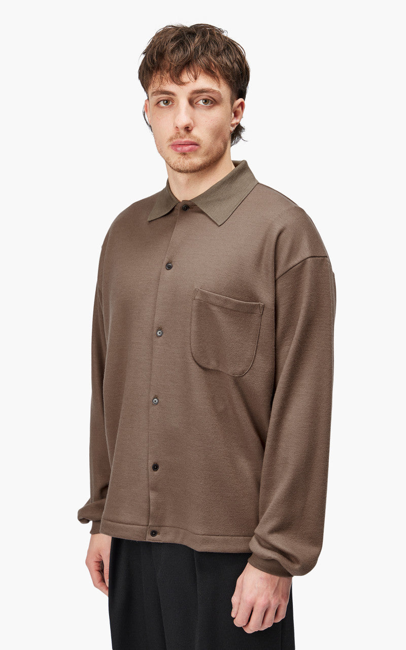 Markaware 'Marka' Polo Cardigan Beige