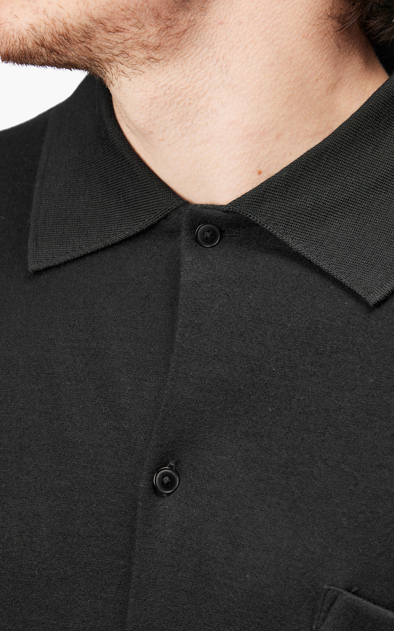 Markaware 'Marka' Polo Cardigan Black