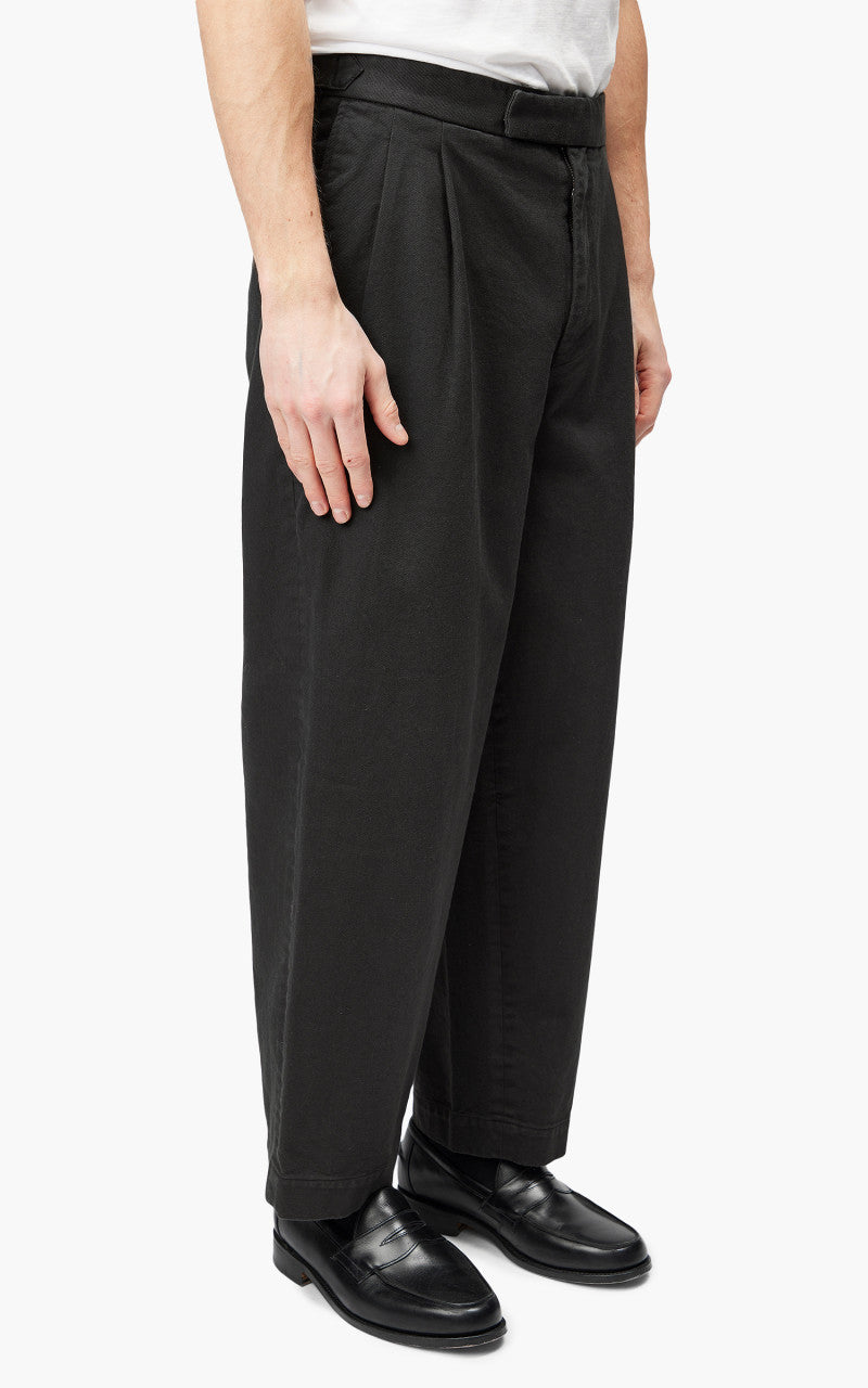 Markaware 'Marka' Officer Pants 2-Tuck Wide Charcoal
