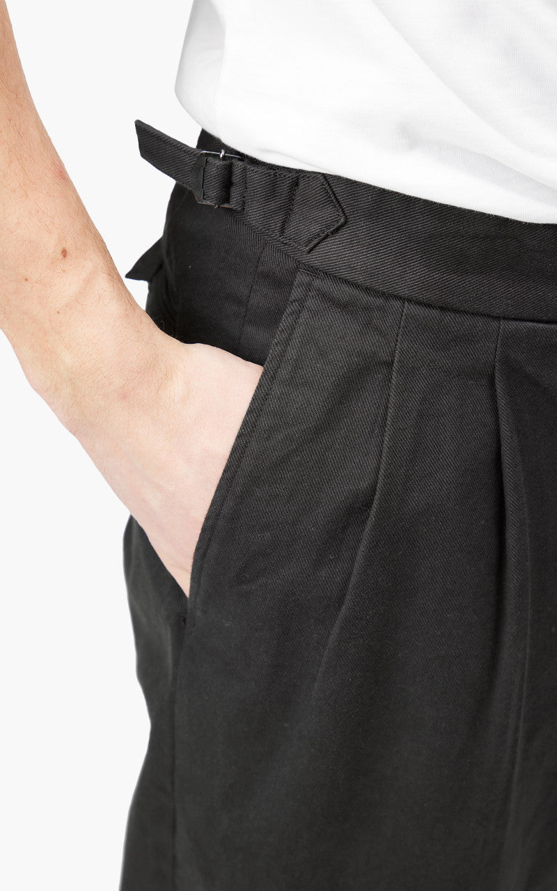 Markaware 'Marka' Officer Pants 2-Tuck Wide Charcoal