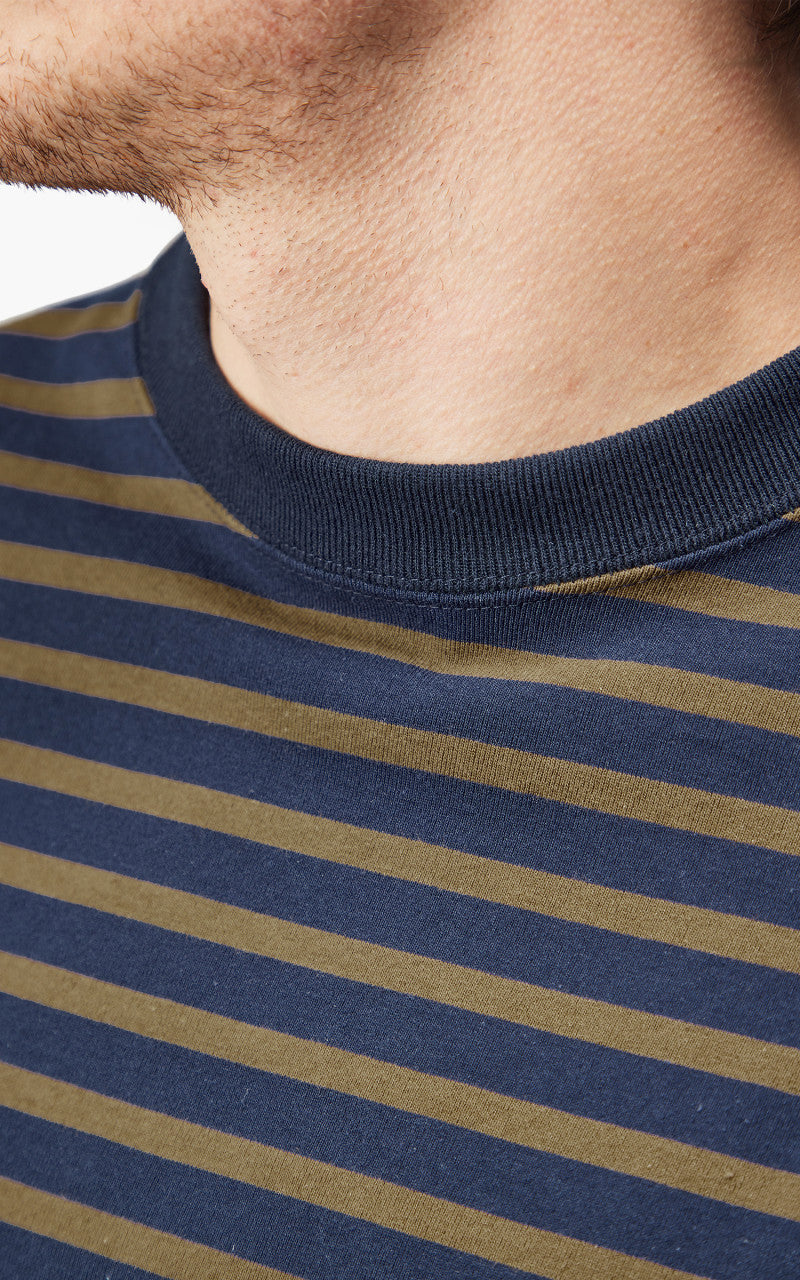 Markaware 'Marka' Oversize Tee L/S Navy/Brown