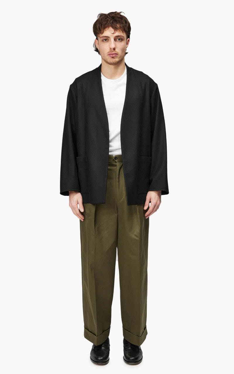 Markaware 'Marka' Lapeless Shirt Jacket Black