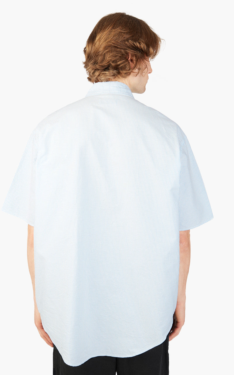 Markaware 'Marka' Work Shirt S/S Saxe Stripe