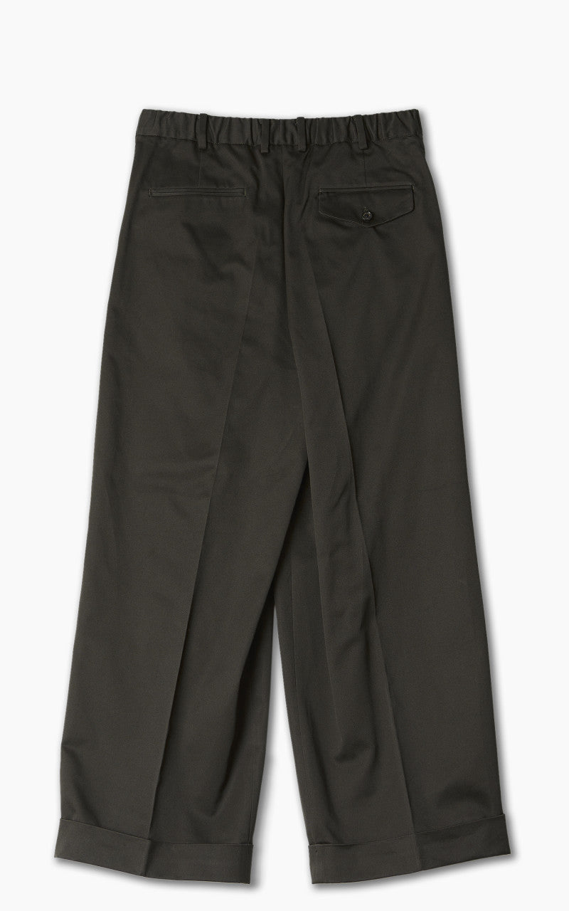 Markaware Pleated Wide Trousers Charcoal