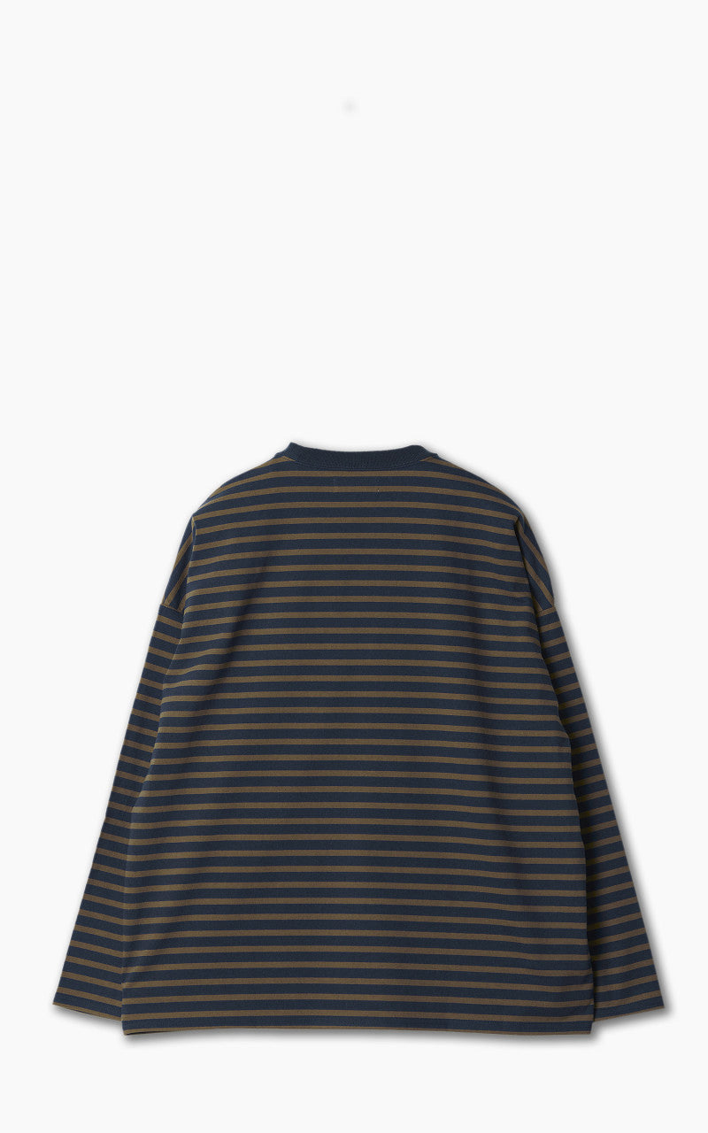 Markaware 'Marka' Oversize Tee L/S Navy/Brown