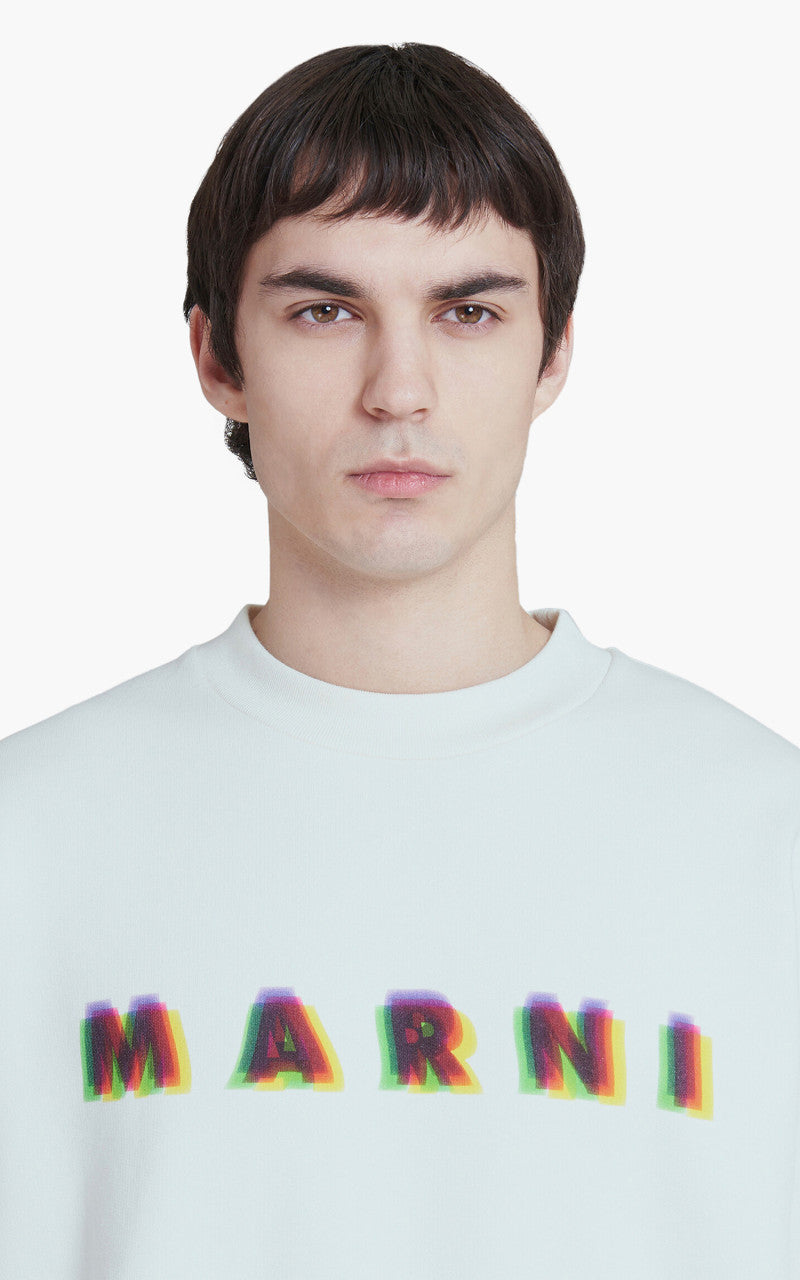Marni Logo Sweatshirt White