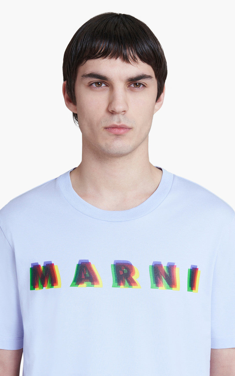 Marni Logo T-Shirt Blue