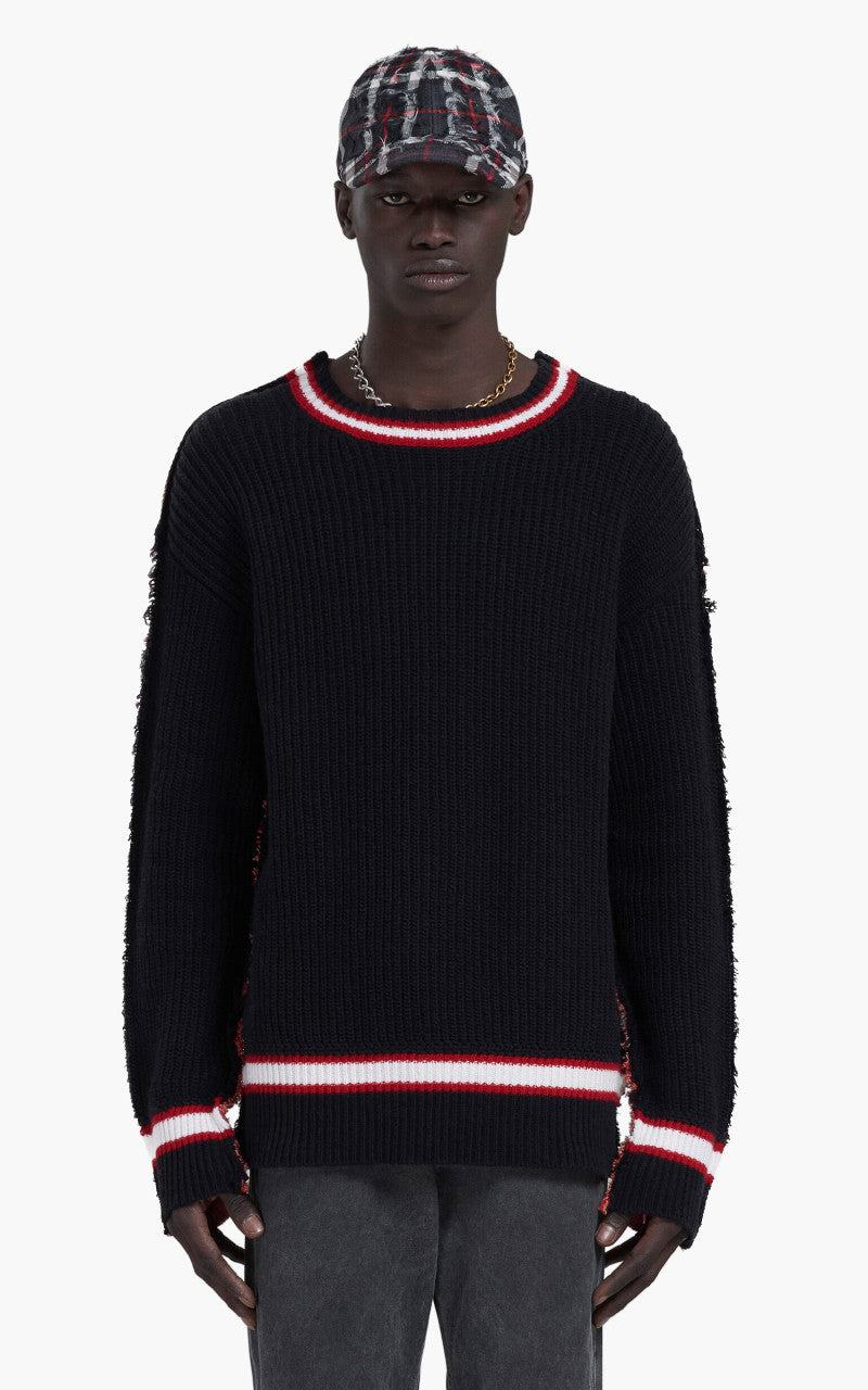 Marni Maglia Cirocollo Half College Knit Black