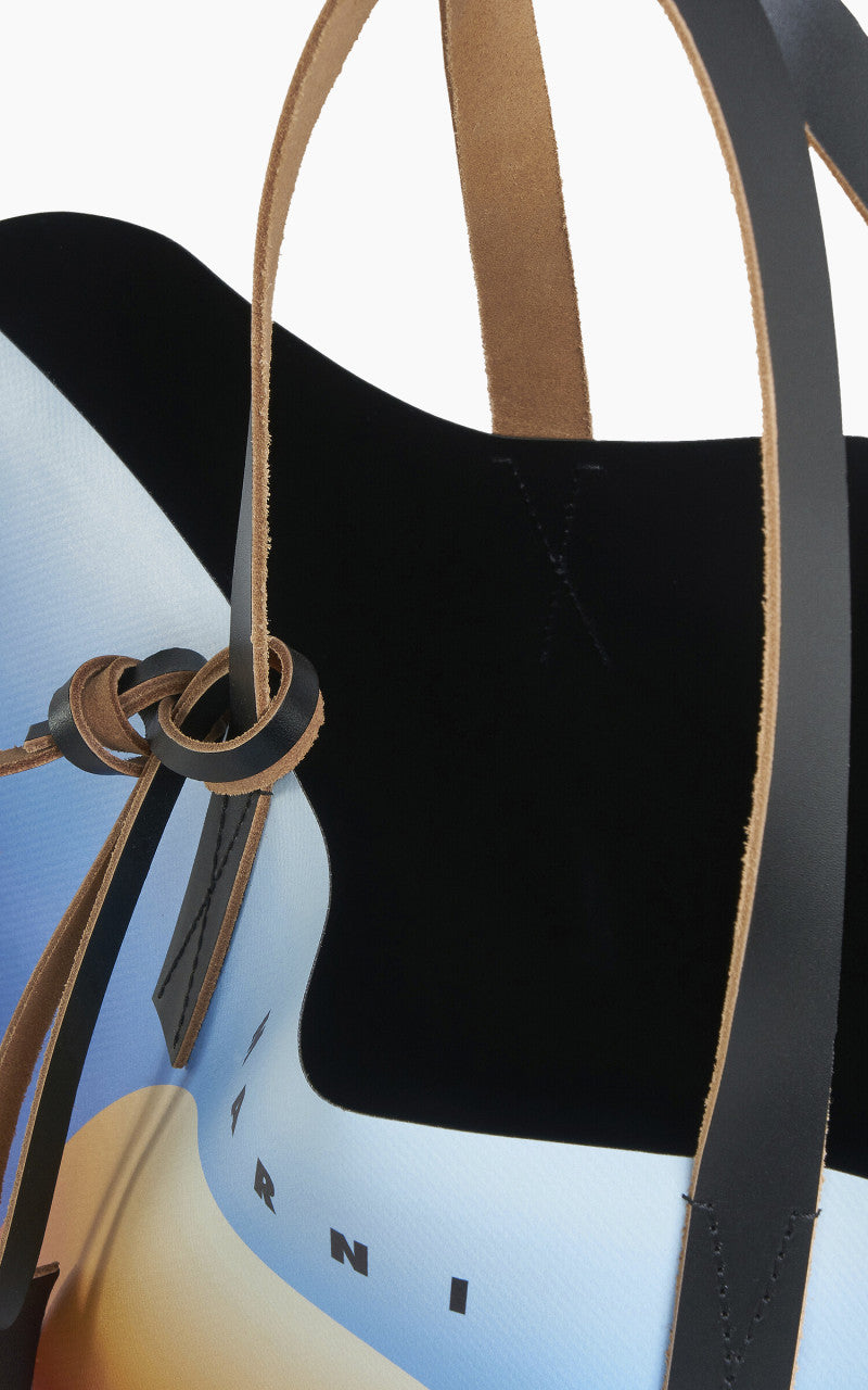 Marni Tribeca Shopping Bag Sunrise Print
