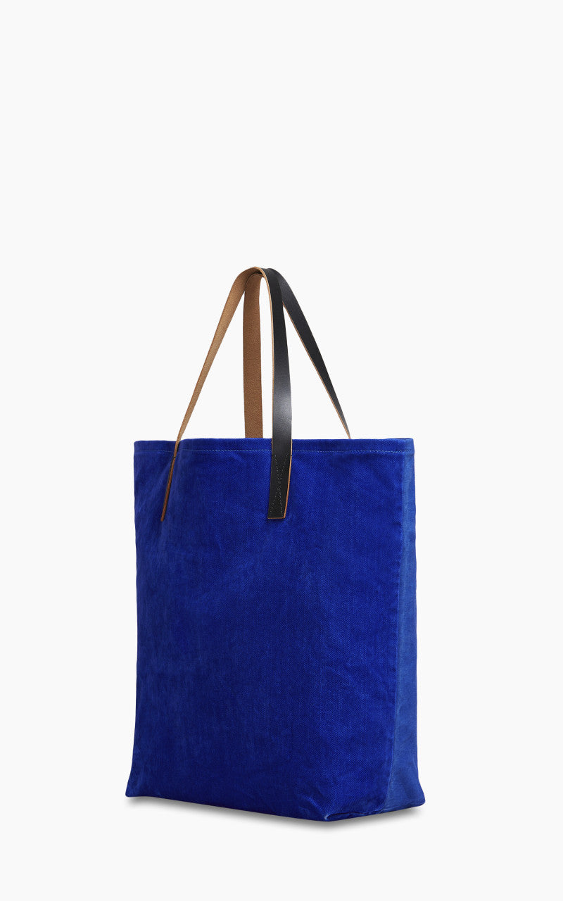 Marni Tote N/S Bag Flocked Denim Blue