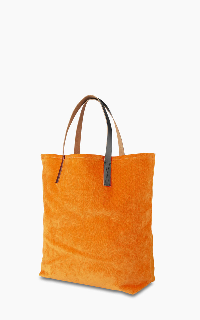 Marni Tote N/S Bag Flocked Denim Red