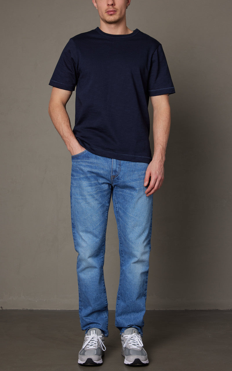 Merz b. Schwanen 2S14 Crew Neck Tee Ink Blue