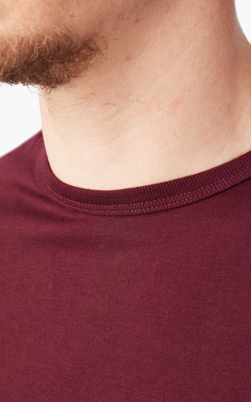 Merz b. Schwanen 1950s Crew Neck Tee Ruby Red