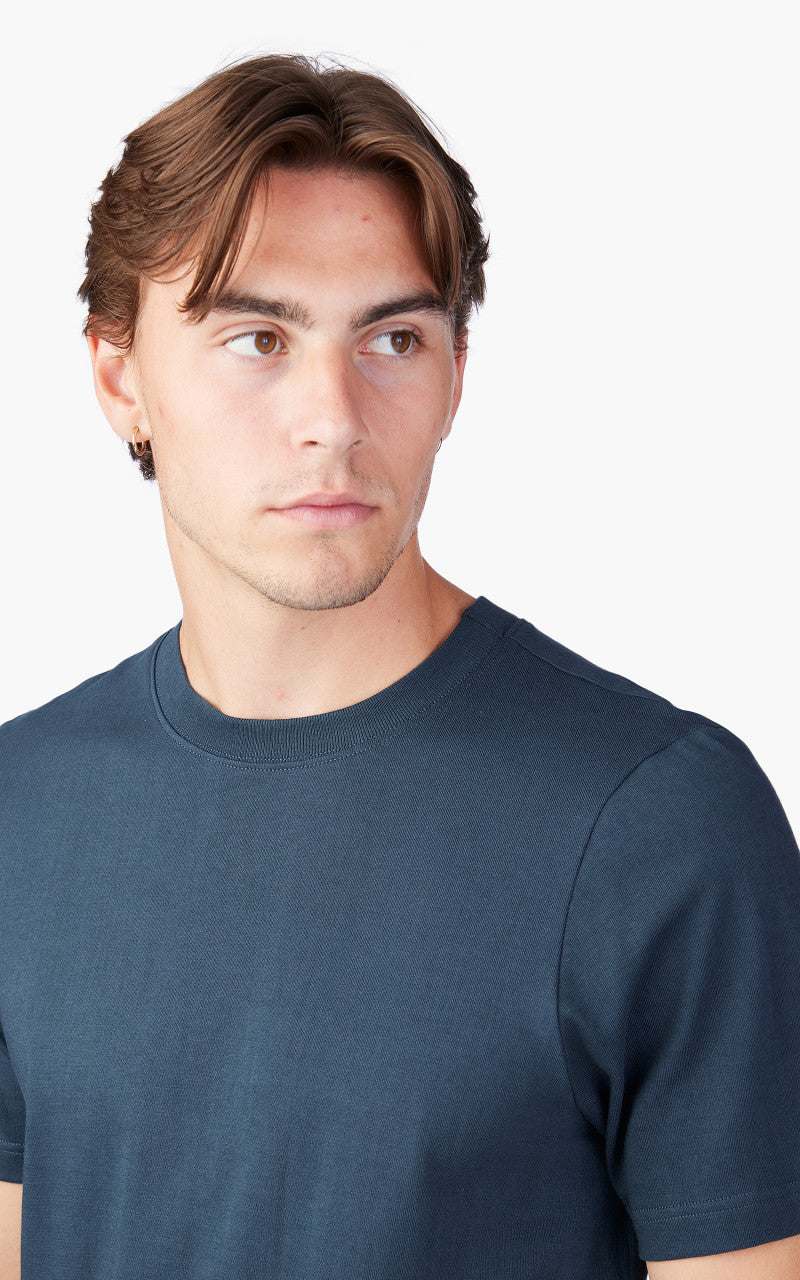 Merz b. Schwanen 1940s Crew Neck Tee Mineral Blue