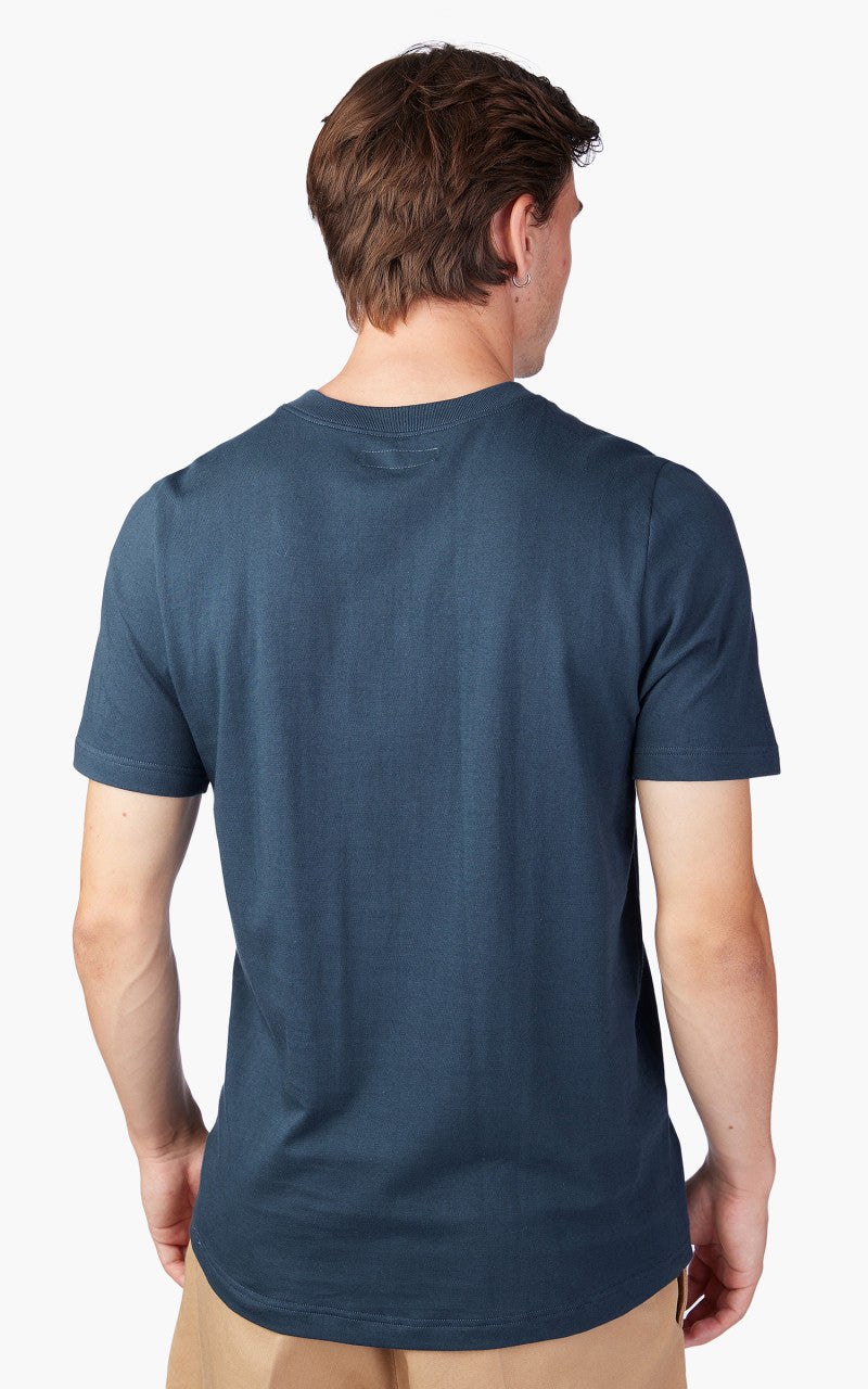 Merz b. Schwanen 1940s Crew Neck Tee Mineral Blue