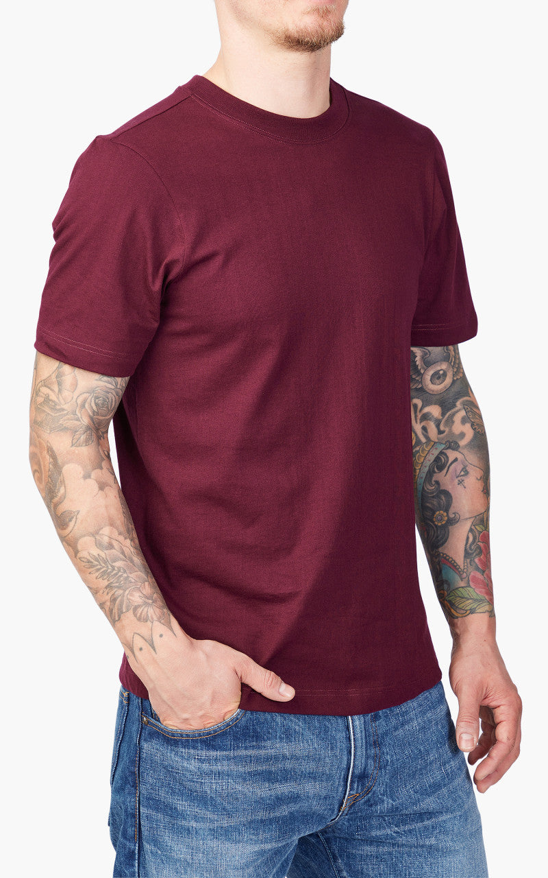 Merz b. Schwanen 1940s Crew Neck Tee Ruby Red
