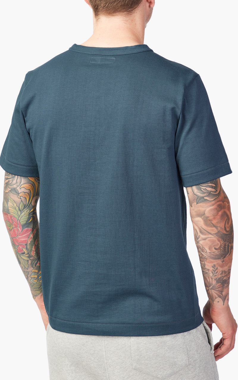 Merz b. Schwanen 214 Crew Neck Tee Mineral Blue