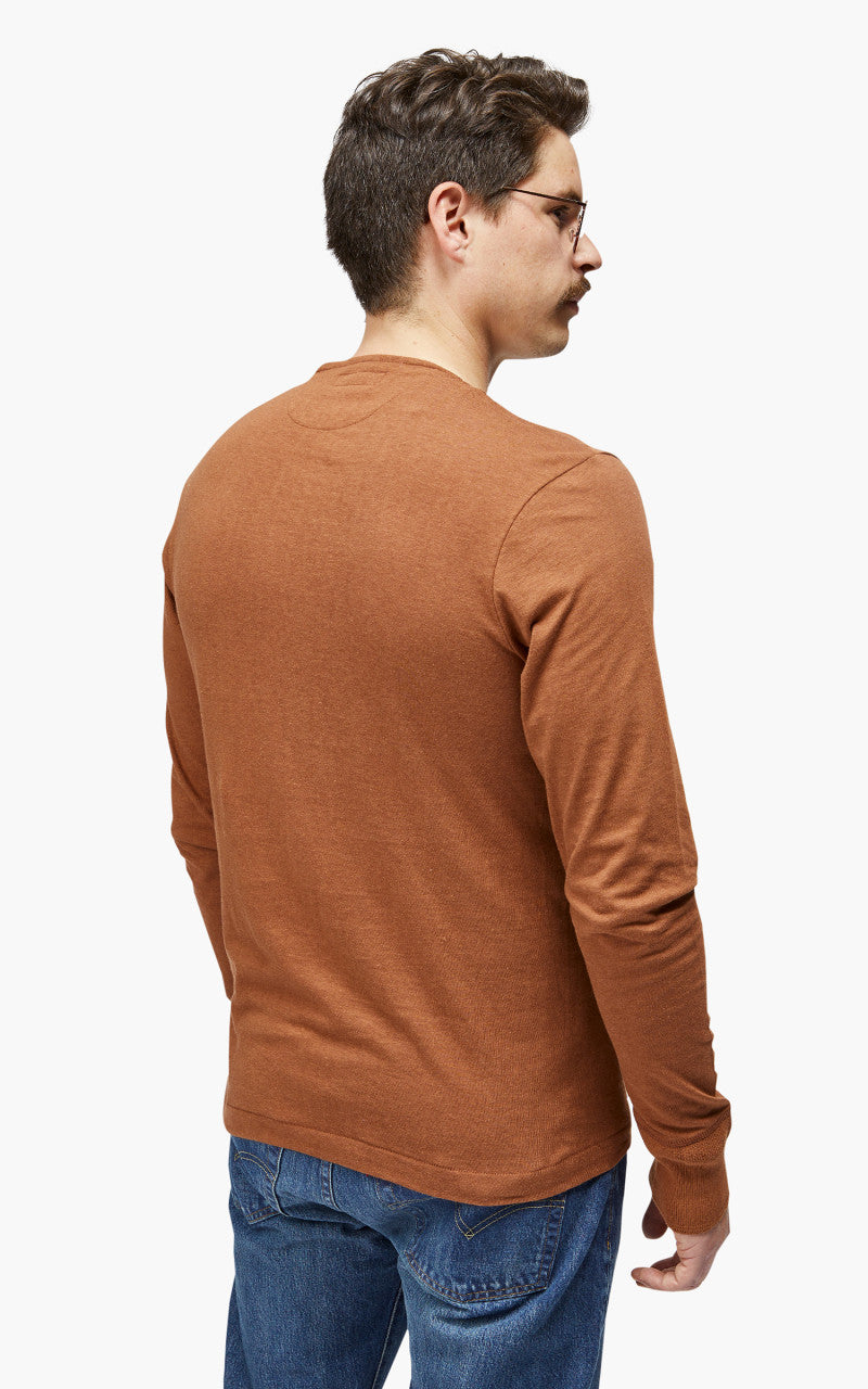Merz b. Schwanen 102 Longsleeve Henley Tan
