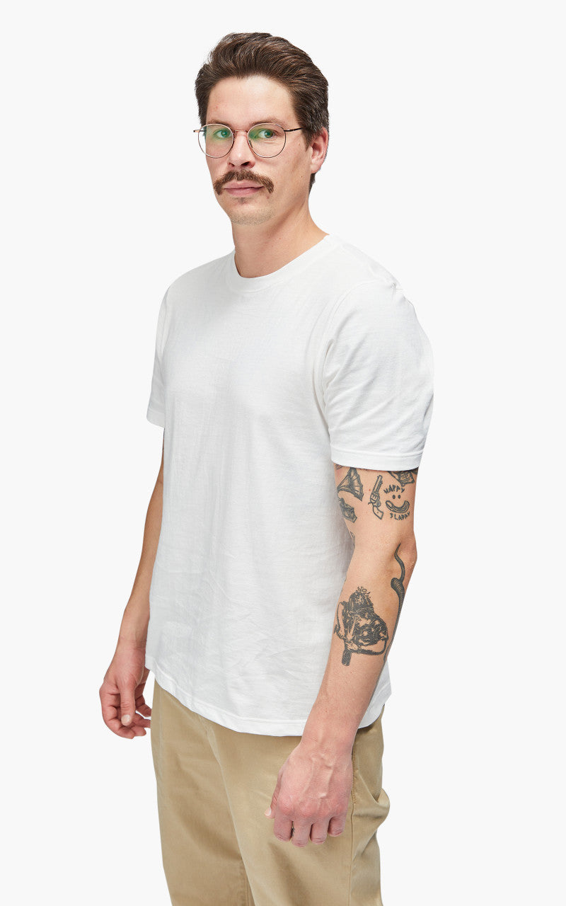 Merz b. Schwanen 1940s Crew Neck Tee White
