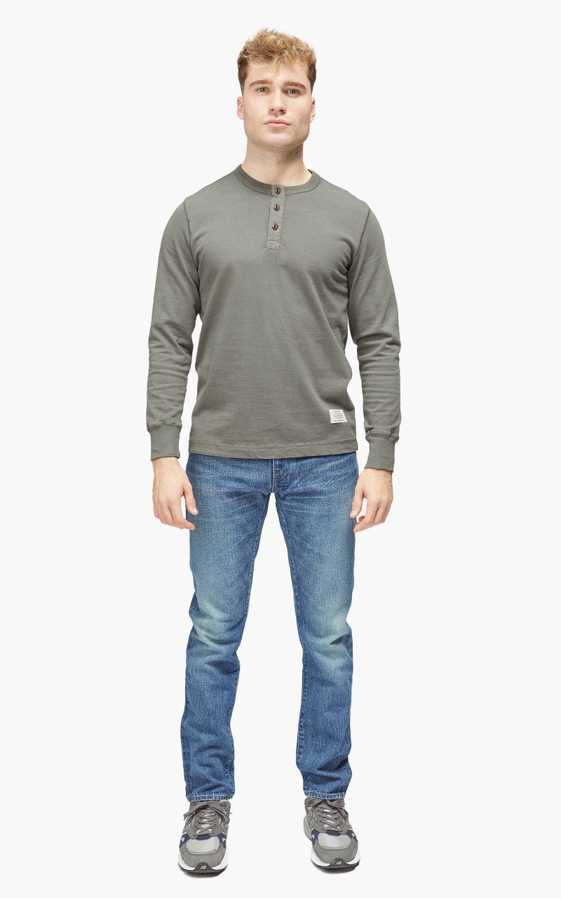 Merz b. Schwanen 228VF Henley Longsleeve Army
