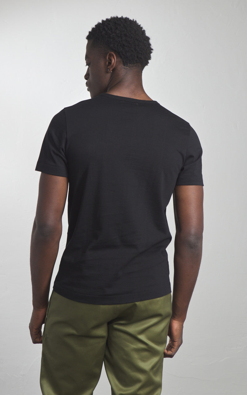Merz b. Schwanen 215 Heavyweight Crew Neck Tee Black
