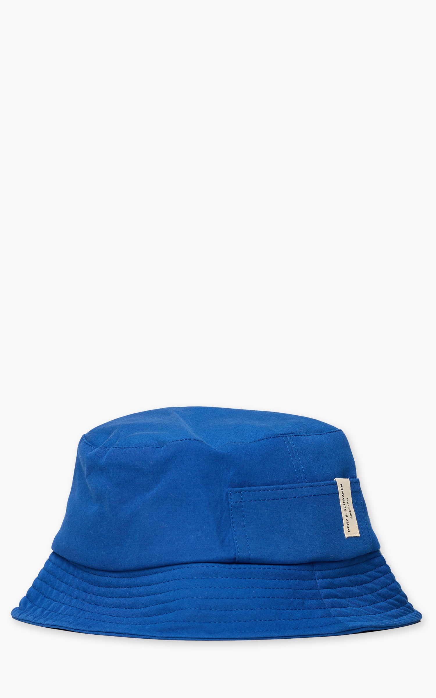 Merz b. Schwanen BH03 Cotton Poplin Bucket Hat Vintage Blue