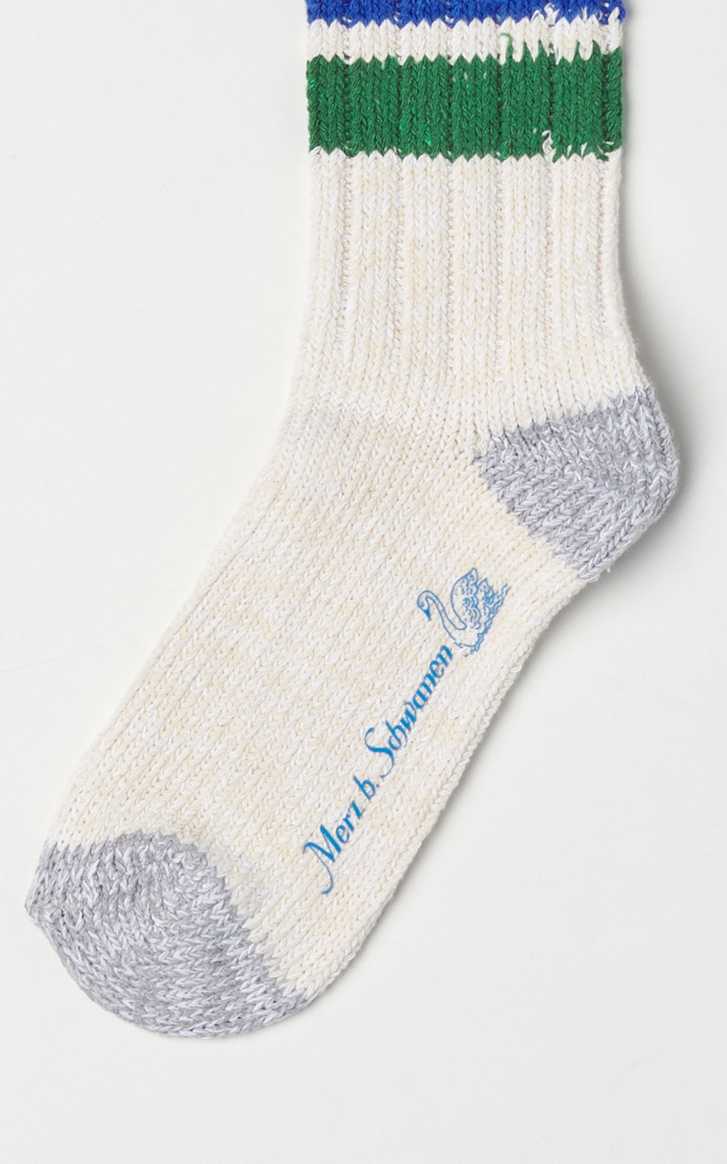 Merz b. Schwanen GS02 Socks Recycled Cotton Nature/Grass