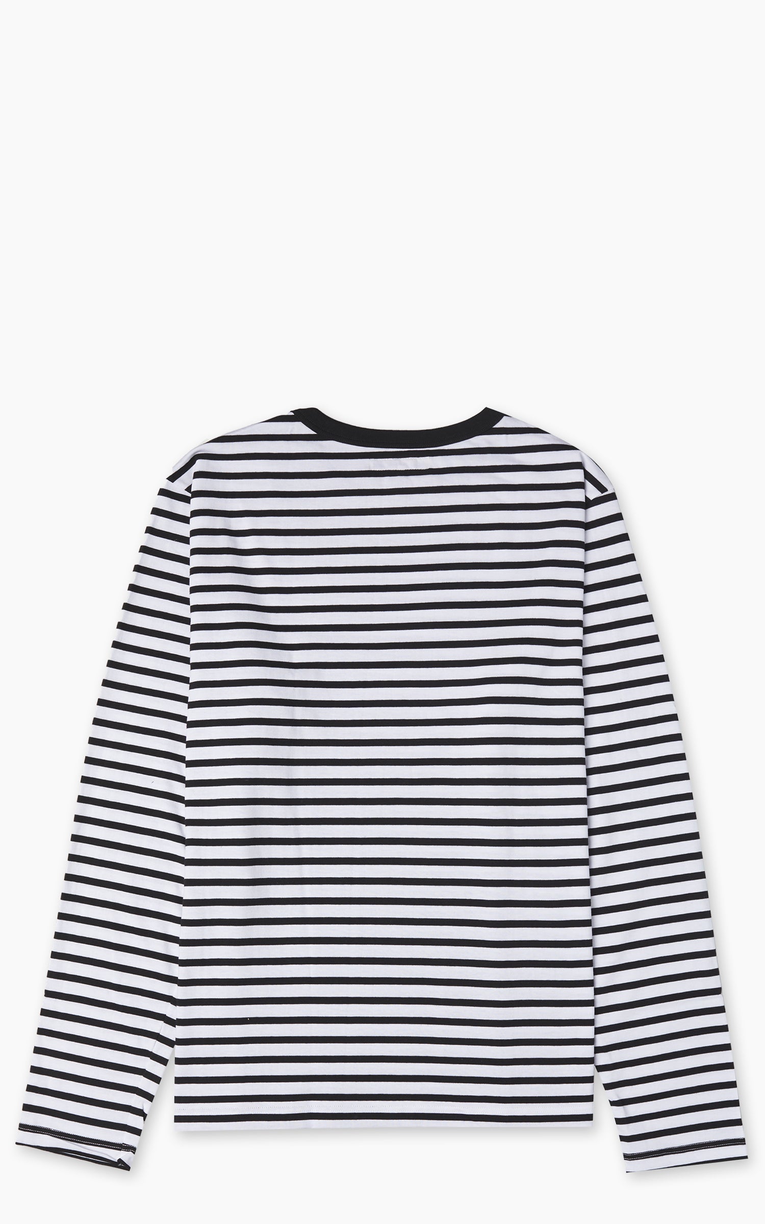 Merz b. Schwanen 2M18 Loopwheeled Longsleeve T-Shirt Black/White