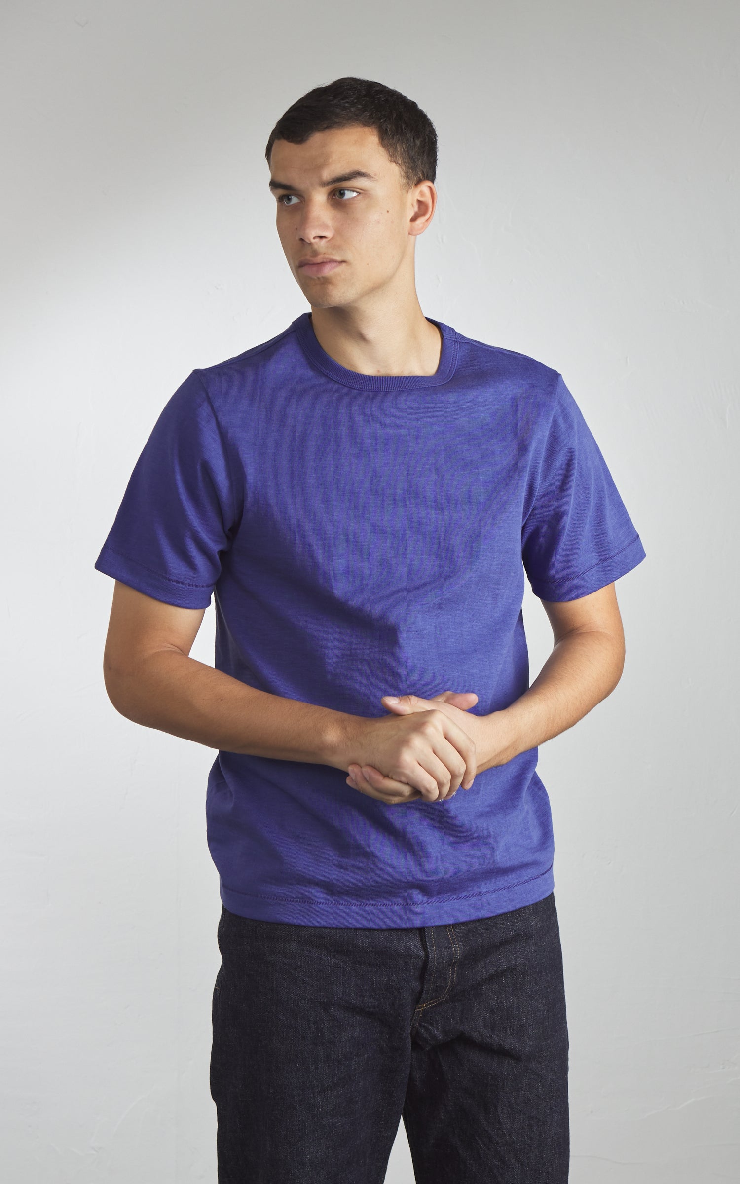 Merz b. Schwanen 2S14 Crew Neck Tee Pacific