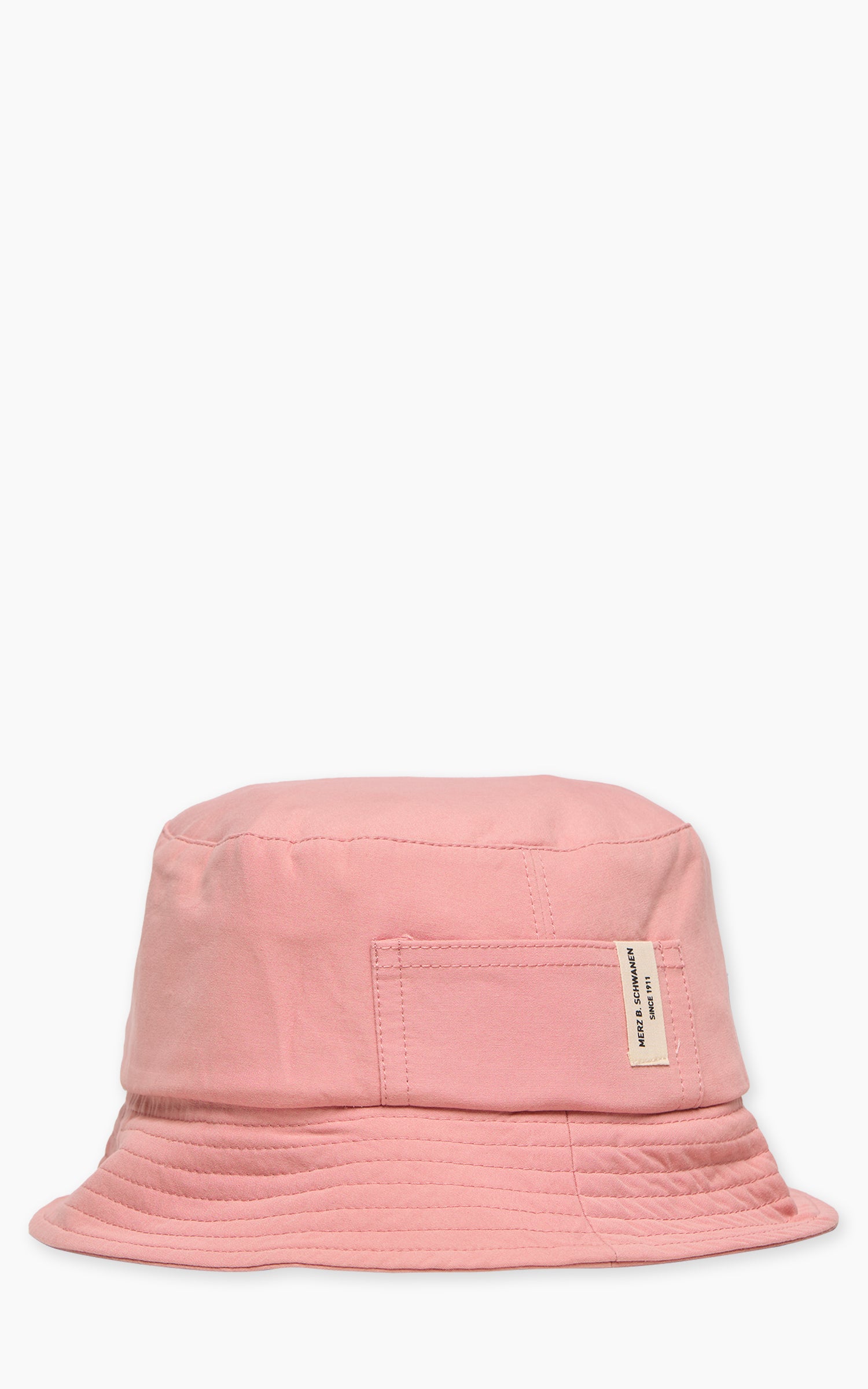 Merz b. Schwanen BH03 Cotton Poplin Bucket Hat Peach