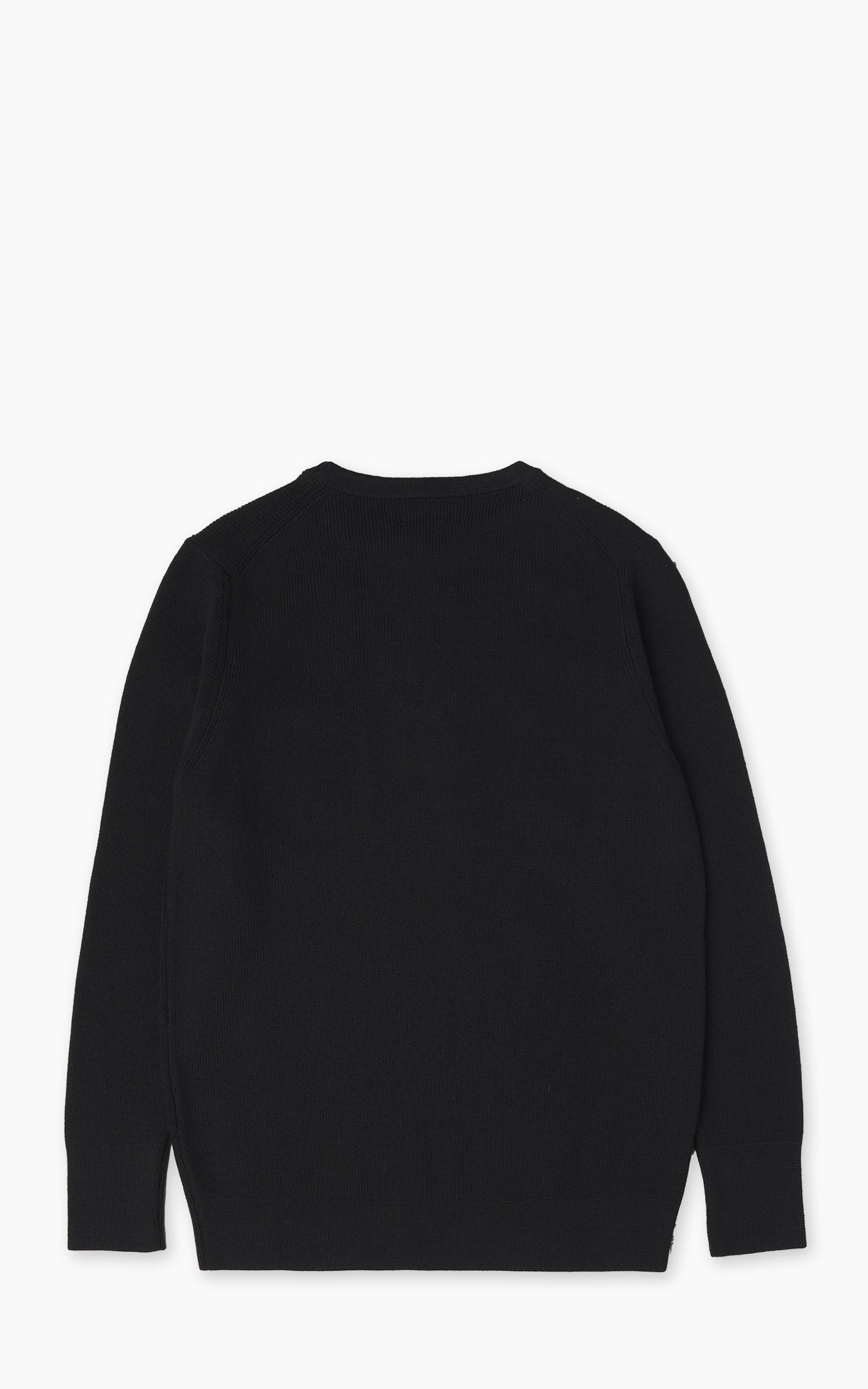 Merz b. Schwanen MWCC03 Classic Crew Merino Wool Pullover Black