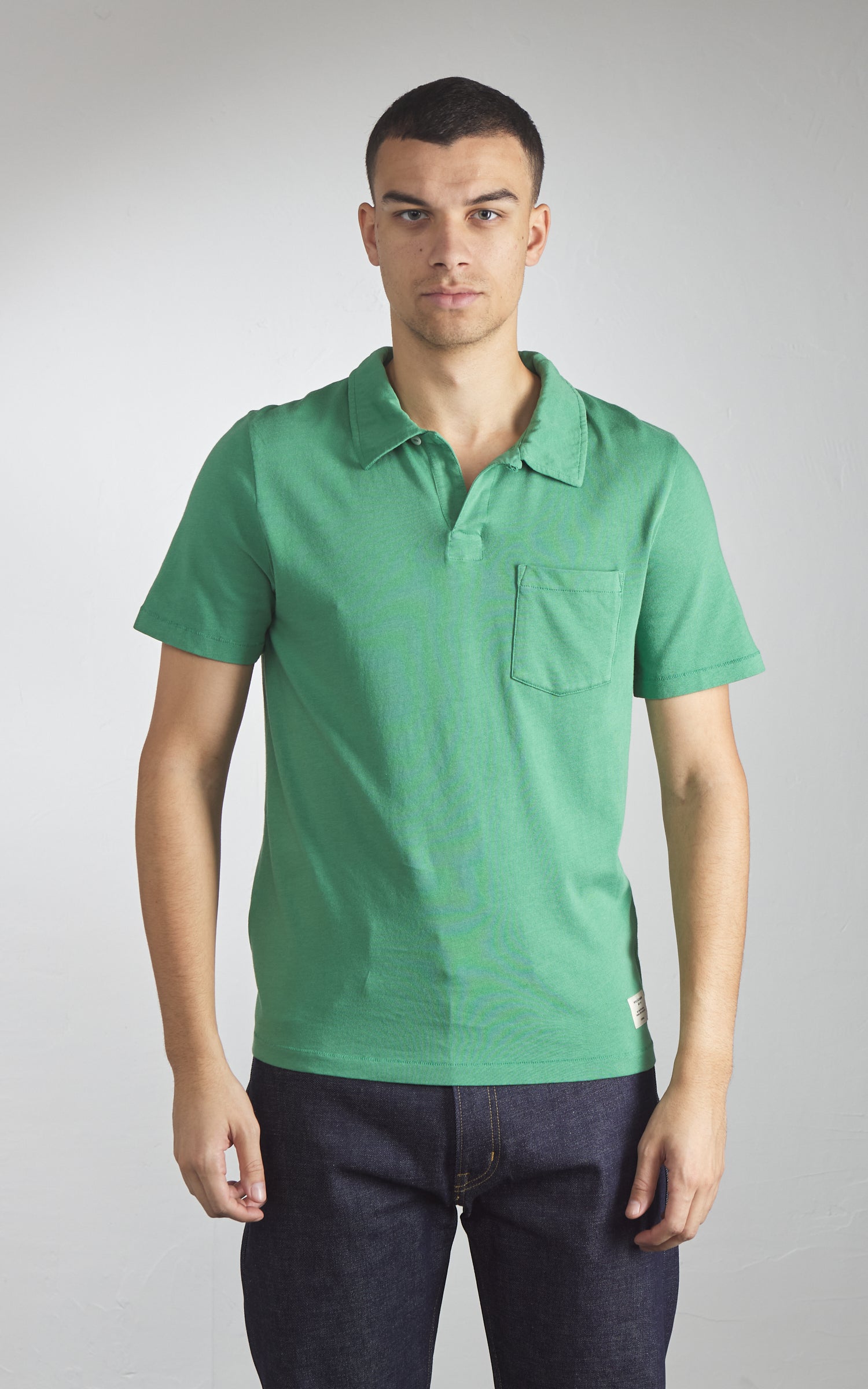 Merz b. Schwanen PLP04 Polo Shirt Grass