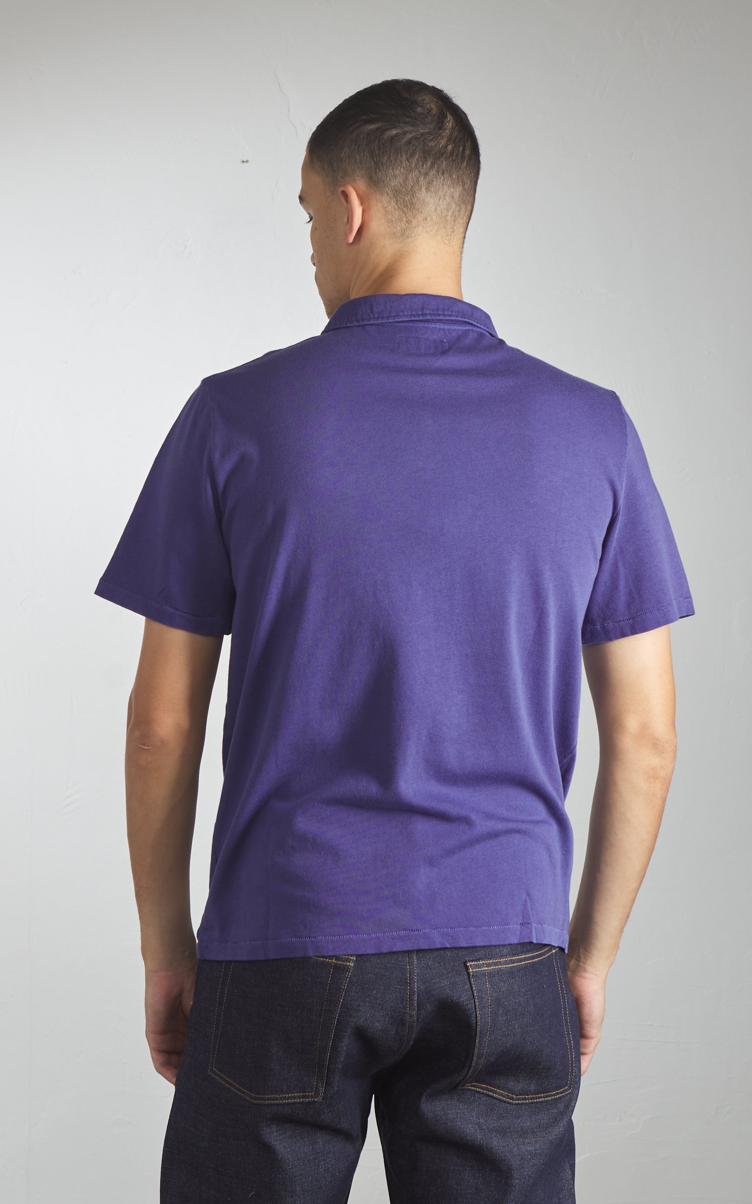 Merz b. Schwanen PLP04 Polo Shirt Purple Blue