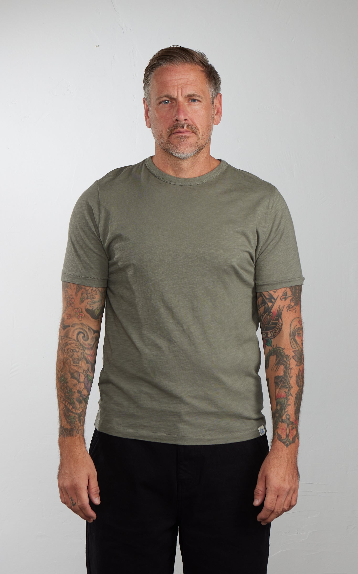 Merz b. Schwanen SCT04 T-Shirt Vintage Army