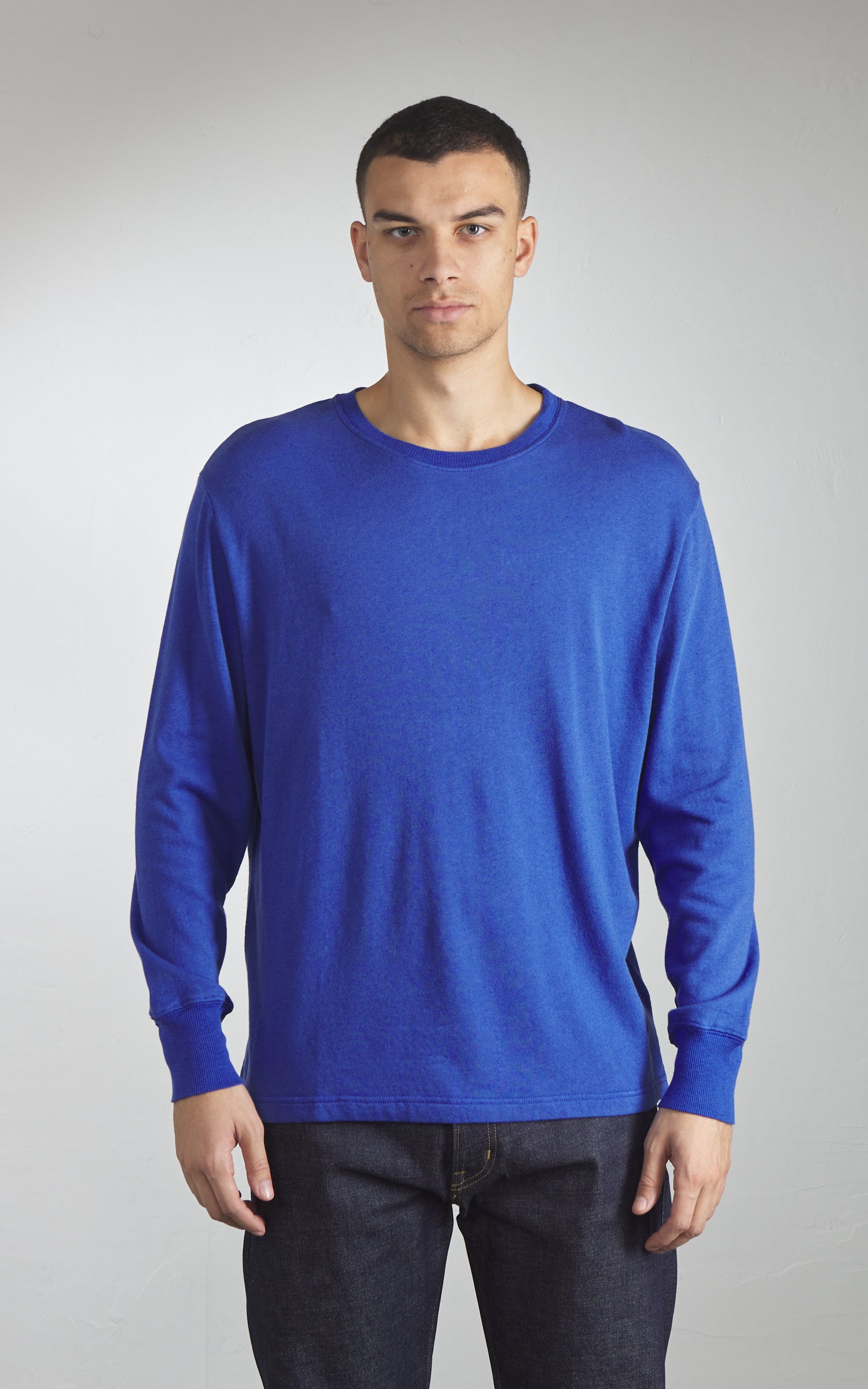 Merz b. Schwanen TLS05 Terry Longsleeve Vintage Blue