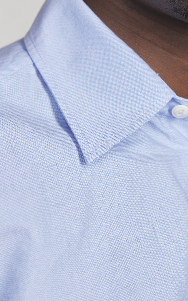 Merz b. Schwanen SHIRT11OX Oxford Shirt Light Blue