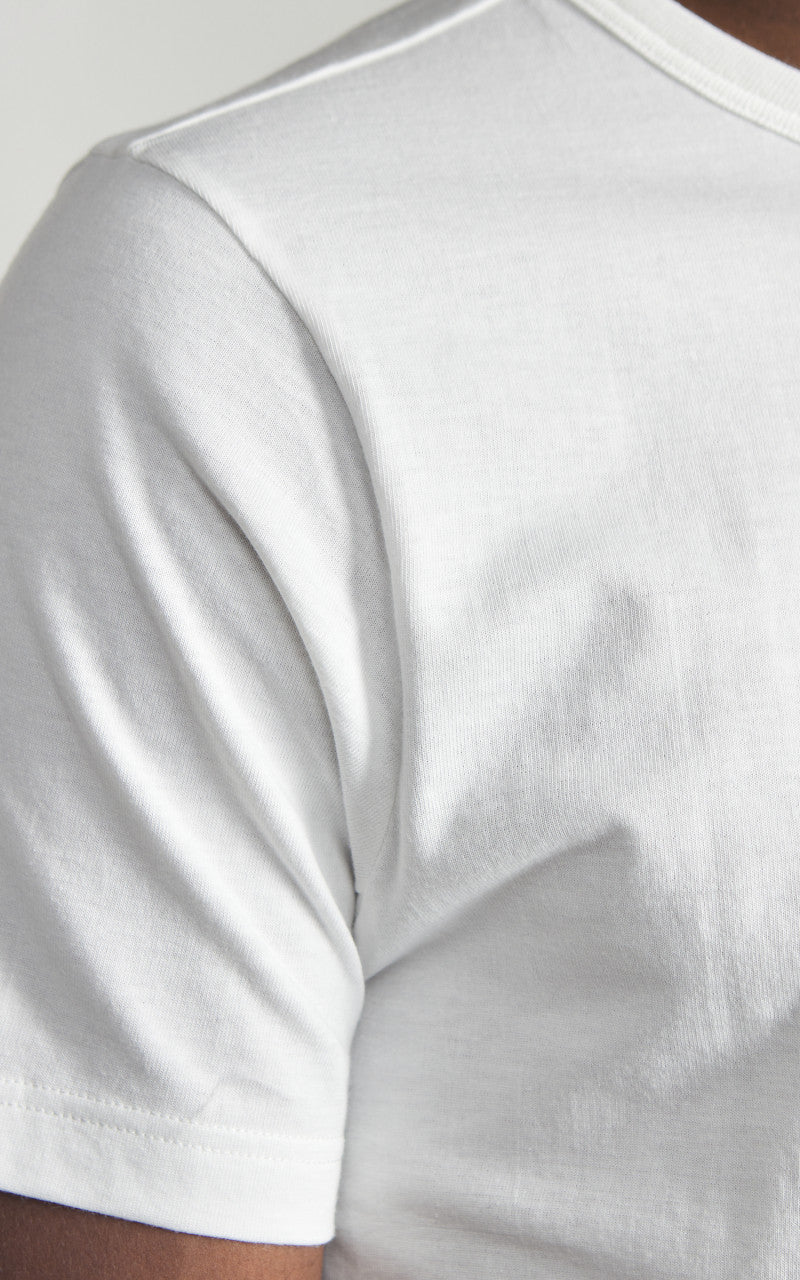 Merz b. Schwanen 1950s Crew Neck Tee White